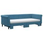 Sofá cama nido con colchón terciopelo azul 90x200 cm de vidaXL, Camas y somieres - Ref: Foro24-3197794, Precio: 443,33 €, Des...