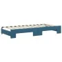 Ausziehbares Schlafsofa mit blauer Samtmatratze 90x200 cm von vidaXL, Betten und Lattenroste - Ref: Foro24-3197794, Preis: 44...