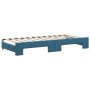 Sofá cama nido con colchón terciopelo azul 90x200 cm de vidaXL, Camas y somieres - Ref: Foro24-3197794, Precio: 443,33 €, Des...