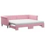 Sofá cama nido con colchón terciopelo rosa 90x200 cm de vidaXL, Camas y somieres - Ref: Foro24-3197798, Precio: 443,99 €, Des...