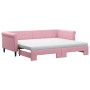 Sofá cama nido con colchón terciopelo rosa 90x200 cm de vidaXL, Camas y somieres - Ref: Foro24-3197798, Precio: 443,11 €, Des...