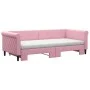 Sofá cama nido con colchón terciopelo rosa 90x200 cm de vidaXL, Camas y somieres - Ref: Foro24-3197798, Precio: 443,99 €, Des...