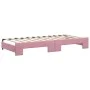 Sofá cama nido con colchón terciopelo rosa 90x200 cm de vidaXL, Camas y somieres - Ref: Foro24-3197798, Precio: 443,99 €, Des...