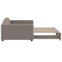 Sofá cama nido tela gris taupe 100x200 cm de vidaXL, Camas y somieres - Ref: Foro24-3197196, Precio: 280,16 €