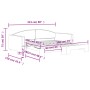 Ausziehbares Schlafsofa, taupegrauer Stoff, 100 x 200 cm von vidaXL, Betten und Lattenroste - Ref: Foro24-3197196, Preis: 266...