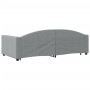 Ausziehbares Schlafsofa aus hellgrauem Stoff, 100 x 200 cm von vidaXL, Betten und Lattenroste - Ref: Foro24-3197193, Preis: 2...