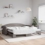 Sofá cama nido con colchón tela gris taupe 100x200 cm de vidaXL, Camas y somieres - Ref: Foro24-3197214, Precio: 458,49 €