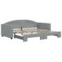 Sofá cama nido tela gris claro 90x190 cm de vidaXL, Camas y somieres - Ref: Foro24-3197198, Precio: 238,62 €, Descuento: %