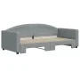 Sofá cama nido tela gris claro 90x190 cm de vidaXL, Camas y somieres - Ref: Foro24-3197198, Precio: 238,62 €, Descuento: %