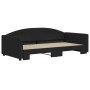Sofá cama nido tela negro 100x200 cm de vidaXL, Camas y somieres - Ref: Foro24-3197195, Precio: 267,28 €