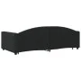 Trundle sofa bed black fabric 100x200 cm by vidaXL, Beds and slatted bases - Ref: Foro24-3197195, Price: 261,14 €, Discount: %