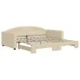 Sofá cama nido tela crema 100x200 cm de vidaXL, Camas y somieres - Ref: Foro24-3197197, Precio: 264,19 €, Descuento: %