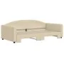 Sofá cama nido tela crema 100x200 cm de vidaXL, Camas y somieres - Ref: Foro24-3197197, Precio: 264,19 €, Descuento: %