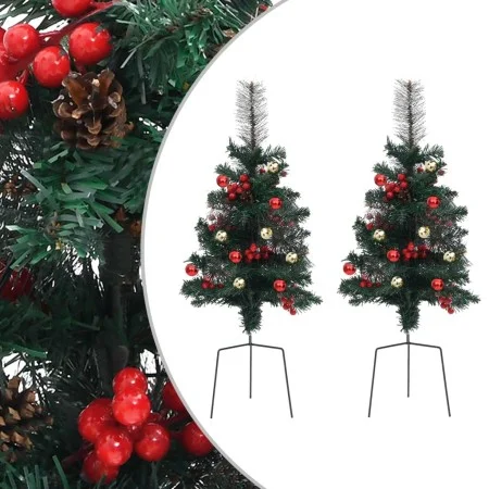 Árboles de Navidad artificiales de camino 2 uds PVC 76 cm de vidaXL, Arboles de navidad - Ref: Foro24-340524, Precio: 17,76 €...
