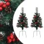 Árboles de Navidad artificiales de camino 2 uds PVC 76 cm de vidaXL, Arboles de navidad - Ref: Foro24-340524, Precio: 17,76 €...