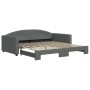 Sofá cama nido tela gris oscuro 100x200 cm de vidaXL, Camas y somieres - Ref: Foro24-3197194, Precio: 260,25 €, Descuento: %