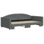 Sofá cama nido tela gris oscuro 100x200 cm de vidaXL, Camas y somieres - Ref: Foro24-3197194, Precio: 260,25 €, Descuento: %