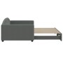 Sofá cama nido tela gris oscuro 100x200 cm de vidaXL, Camas y somieres - Ref: Foro24-3197194, Precio: 260,25 €, Descuento: %