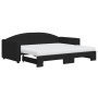 Sofá cama nido con colchón tela negro 90x190 cm de vidaXL, Camas y somieres - Ref: Foro24-3197218, Precio: 419,45 €