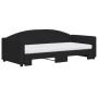 Trundle sofa bed with black fabric mattress 90x190 cm by vidaXL, Beds and slatted bases - Ref: Foro24-3197218, Price: 412,08 ...