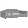 Sofa bed with light gray fabric mattress 100x200 cm by vidaXL, Beds and slatted bases - Ref: Foro24-3197175, Price: 369,86 €,...
