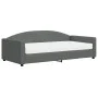 Sofa bed with dark gray fabric mattress 100x200 cm by vidaXL, Beds and slatted bases - Ref: Foro24-3197176, Price: 368,88 €, ...