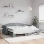 Sofá cama nido con colchón tela gris claro 90x190 cm de vidaXL, Camas y somieres - Ref: Foro24-3197216, Precio: 401,56 €, Des...