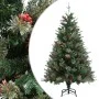 Christmas tree with pine cones green PVC and PE 120 cm by vidaXL, Christmas trees - Ref: Foro24-340525, Price: 60,37 €, Disco...