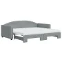 Trundle sofa bed with light gray fabric mattress 90x190 cm by vidaXL, Beds and slatted bases - Ref: Foro24-3197216, Price: 39...
