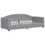 Trundle sofa bed with light gray fabric mattress 90x190 cm by vidaXL, Beds and slatted bases - Ref: Foro24-3197216, Price: 39...