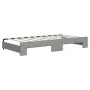 Trundle sofa bed with light gray fabric mattress 90x190 cm by vidaXL, Beds and slatted bases - Ref: Foro24-3197216, Price: 39...