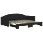 Sofá cama nido tela negro 90x190 cm de vidaXL, Camas y somieres - Ref: Foro24-3197200, Precio: 244,01 €, Descuento: %