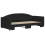 Sofá cama nido tela negro 90x190 cm de vidaXL, Camas y somieres - Ref: Foro24-3197200, Precio: 247,70 €, Descuento: %