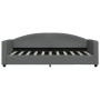 Trundle sofa bed with drawers dark gray fabric 90x190 cm by vidaXL, Beds and slatted bases - Ref: Foro24-3197235, Price: 289,...