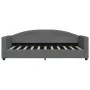 Trundle sofa bed with drawers dark gray fabric 90x190 cm by vidaXL, Beds and slatted bases - Ref: Foro24-3197235, Price: 284,...