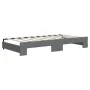 Trundle sofa bed with drawers dark gray fabric 90x190 cm by vidaXL, Beds and slatted bases - Ref: Foro24-3197235, Price: 284,...