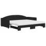 Trundle sofa bed with black fabric mattress 100x200 cm by vidaXL, Beds and slatted bases - Ref: Foro24-3197213, Price: 430,07...