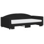Sofá cama nido con colchón tela negro 100x200 cm de vidaXL, Camas y somieres - Ref: Foro24-3197213, Precio: 436,11 €