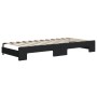 Ausziehbares Schlafsofa mit schwarzer Stoffmatratze 100x200 cm von vidaXL, Betten und Lattenroste - Ref: Foro24-3197213, Prei...