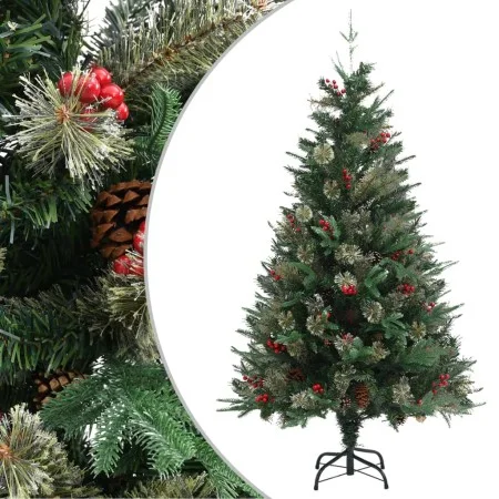 Christmas tree with pine cones green PVC and PE 150 cm by vidaXL, Christmas trees - Ref: Foro24-340526, Price: 56,05 €, Disco...