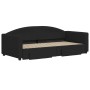Sofá cama nido con cajones tela negro 90x190 cm de vidaXL, Camas y somieres - Ref: Foro24-3197236, Precio: 288,38 €