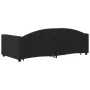 Trundle sofa bed with drawers black fabric 90x190 cm by vidaXL, Beds and slatted bases - Ref: Foro24-3197236, Price: 284,64 €...