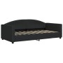 Sofá cama nido con cajones tela negro 90x190 cm de vidaXL, Camas y somieres - Ref: Foro24-3197236, Precio: 288,38 €