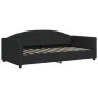 Trundle sofa bed with drawers black fabric 90x190 cm by vidaXL, Beds and slatted bases - Ref: Foro24-3197236, Price: 284,64 €...