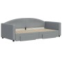 Trundle sofa bed with drawers light gray fabric 90x190 cm by vidaXL, Beds and slatted bases - Ref: Foro24-3197234, Price: 282...