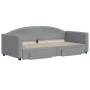 Trundle sofa bed with drawers light gray fabric 90x190 cm by vidaXL, Beds and slatted bases - Ref: Foro24-3197234, Price: 278...