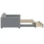 Sofá cama nido con cajones tela gris claro 90x190 cm de vidaXL, Camas y somieres - Ref: Foro24-3197234, Precio: 278,31 €, Des...
