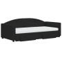 Trundle sofa bed with drawers black fabric 90x190 cm by vidaXL, Beds and slatted bases - Ref: Foro24-3197254, Price: 449,13 €...
