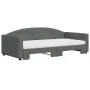 Ausziehbares Schlafsofa mit dunkelgrauer Stoffmatratze 100x200 cm von vidaXL, Betten und Lattenroste - Ref: Foro24-3197212, P...