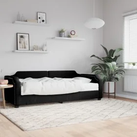 Sofa bed with black fabric mattress 90x190 cm by vidaXL, Beds and slatted bases - Ref: Foro24-3197628, Price: 306,71 €, Disco...